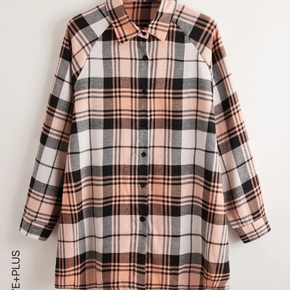 Shein plaid shirt